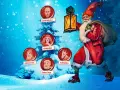 En julgran med porträtt av Sankt Nikolaus, Kinkenjes, Gårdstomten, Julbocken och Santa Claus. En tomte med lykta och säck. En visuell resa för att förstå var kommer tomten ifrån.