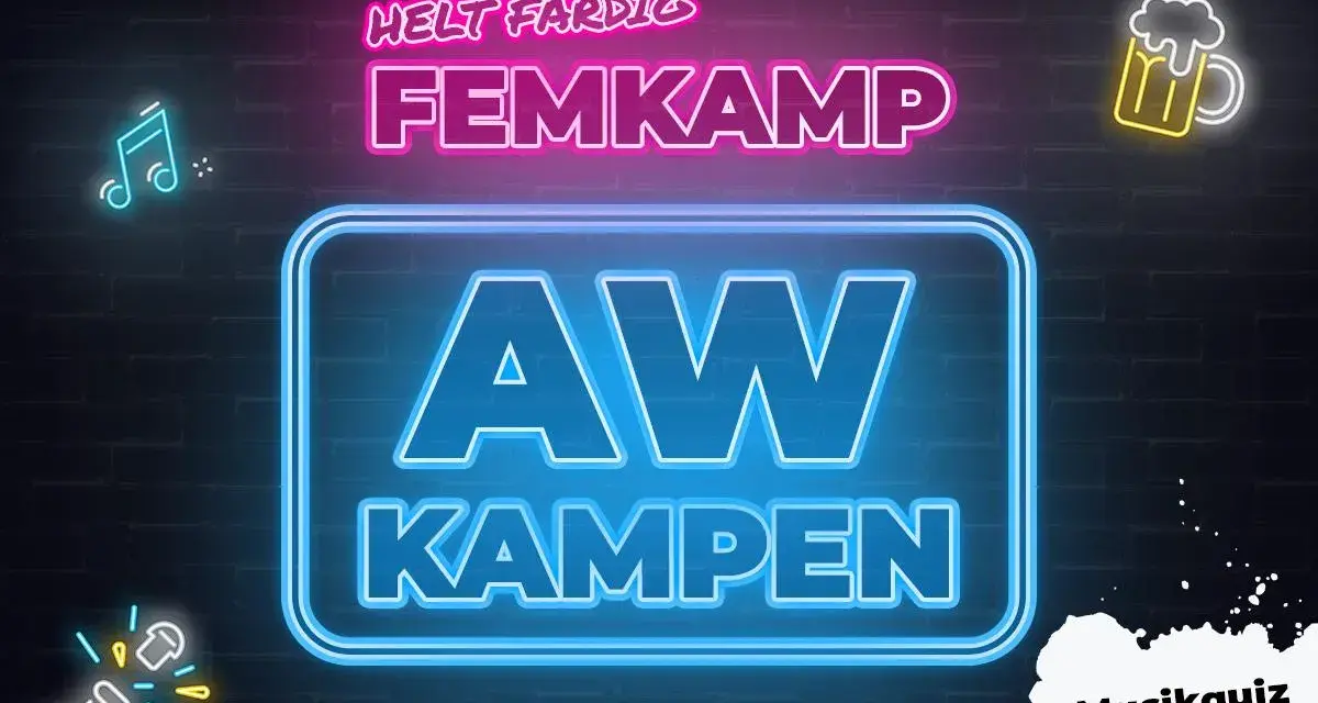 Helt färdig femkamp med AW-kampen! Musikquiz på köpet.