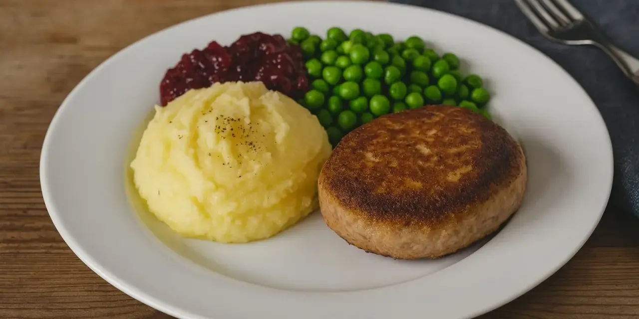 En klassisk Wallenbergare med potatismos, lingon och gröna ärtor. Ett utsökt recept för en svensk klassiker.