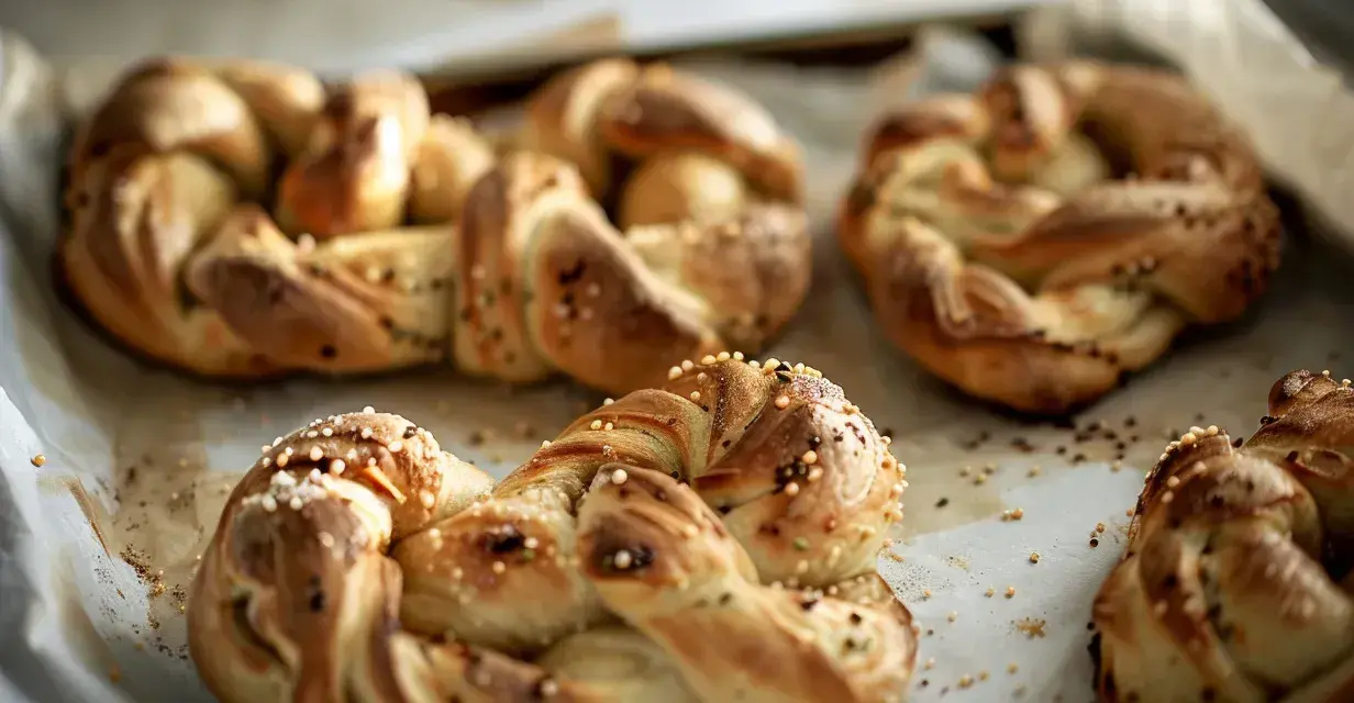 Nybakade bullar med kardemumma, redo att avnjutas. Ett perfekt bullar recept för fika.