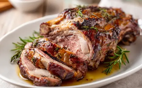 Saftig renskav, perfekt för ett festligt renskav recept. Serveras med rosmarin och en god sås.