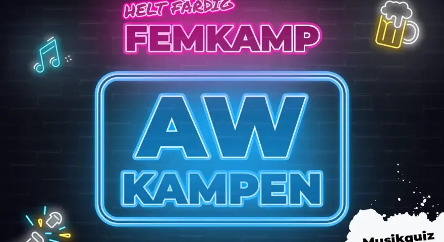 Helt färdig femkamp med AW-kampen! Musikquiz på köpet.